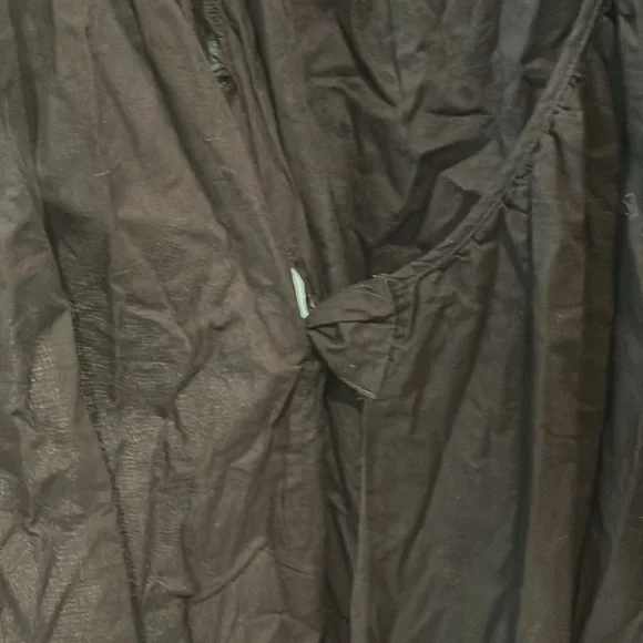 Modern Citizen Black Wrap Dress with Puff Sleeves - Picture 5 of 6